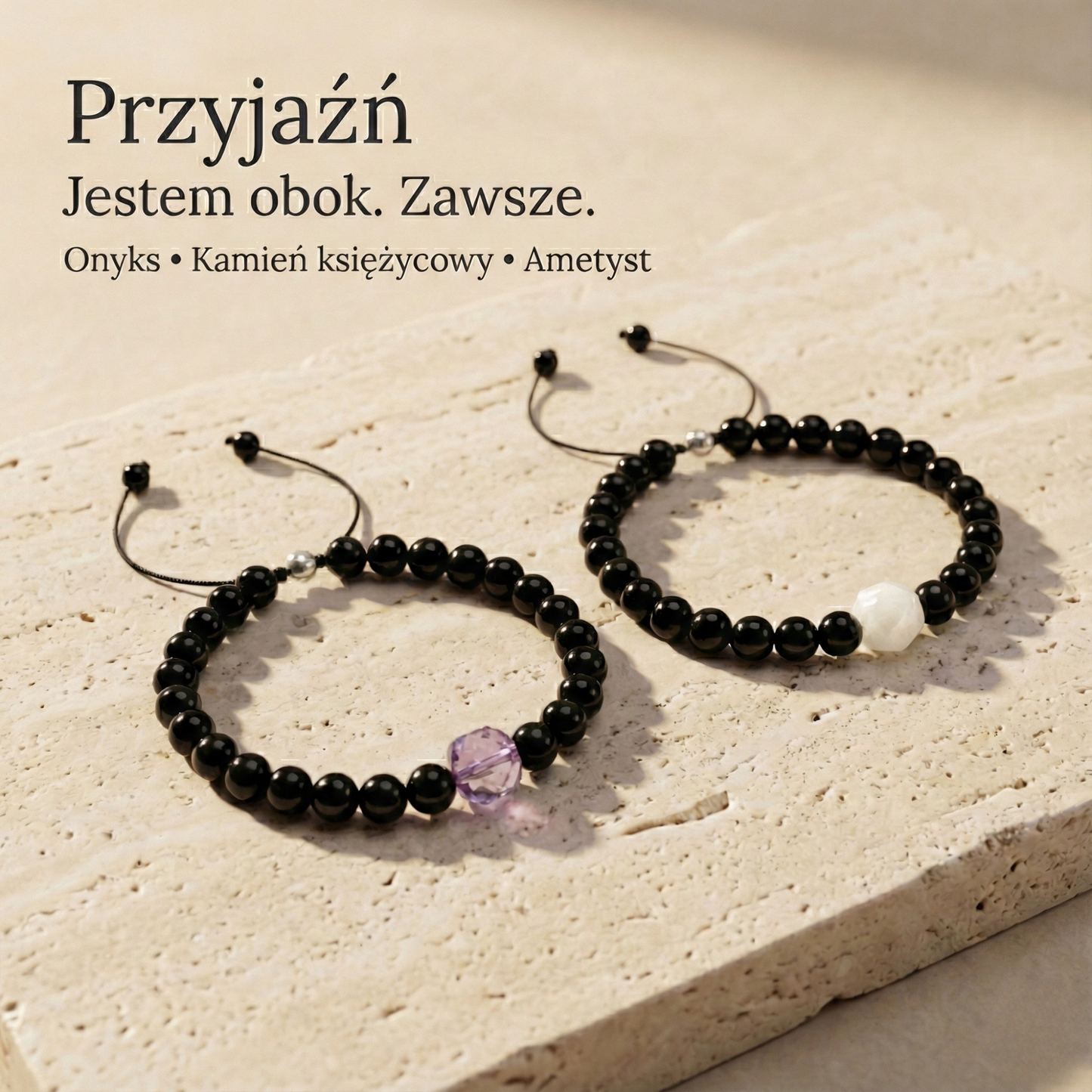 Atelier Intencji: DUETTO No.6 – Zestaw Bransoletek Przyjaźni (2 szt.)